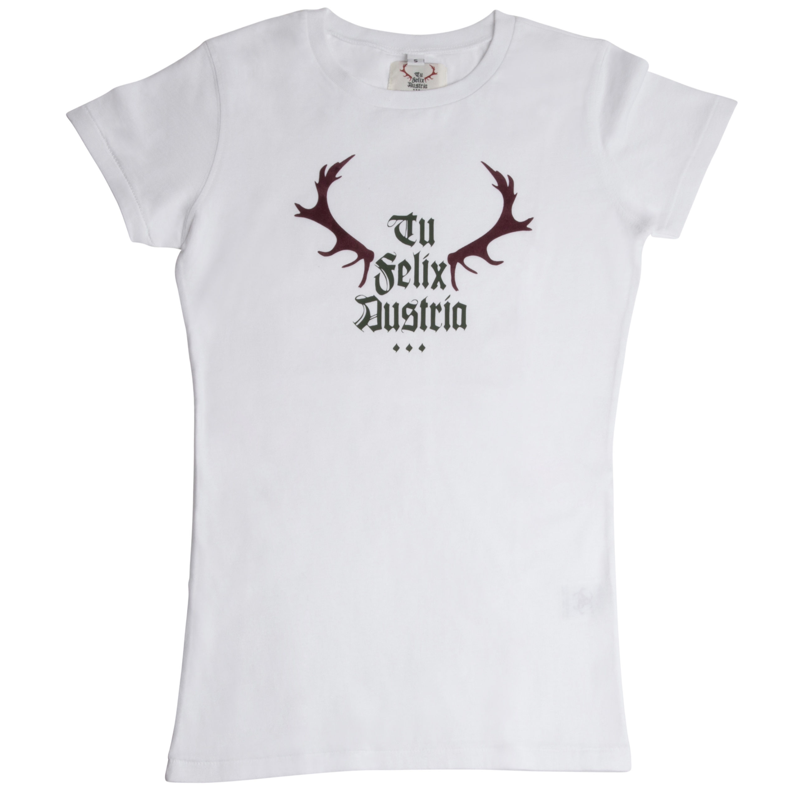 Damen T-Shirt Logo - weiß