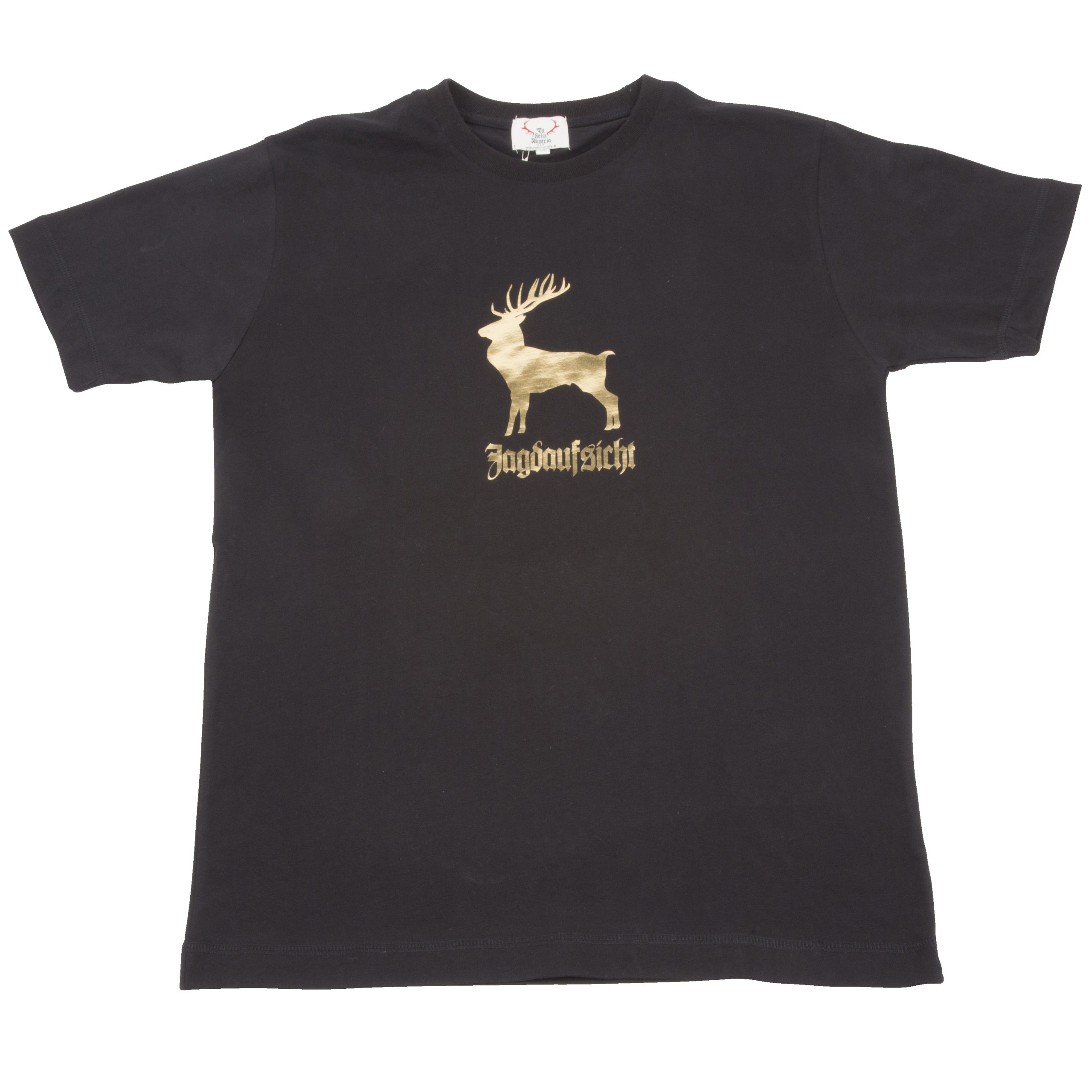 Herren T-Shirt "Jagdaufsicht" - schwarz