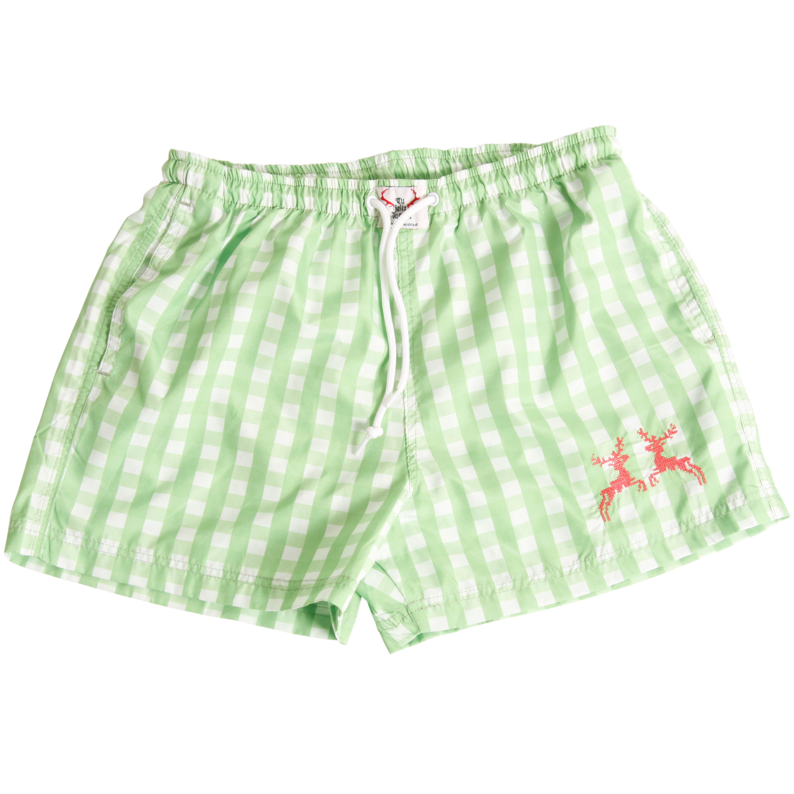 Badehose karo - grün