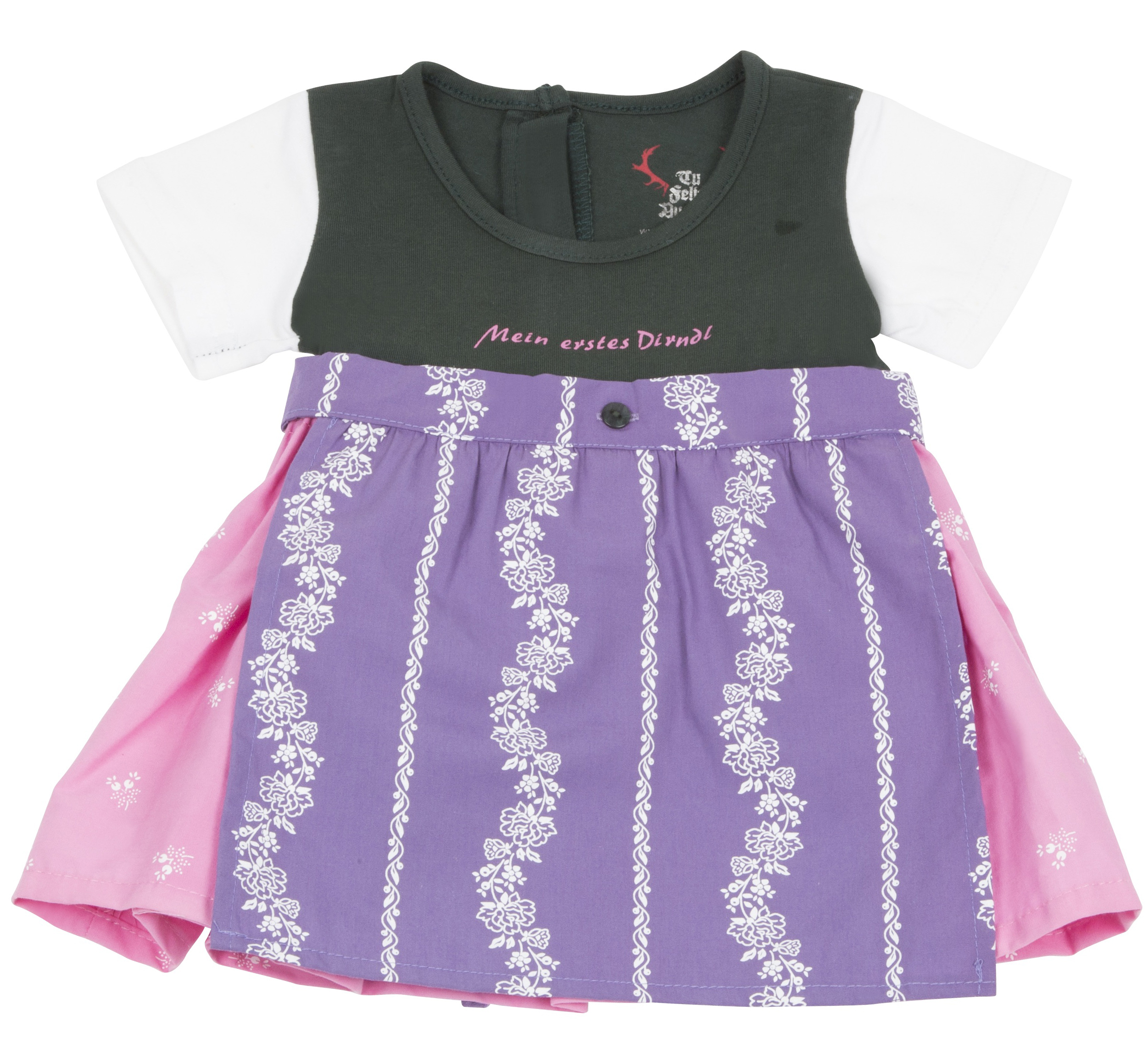 Babykleid Ausseer "Dirndl" mit lila Schürze