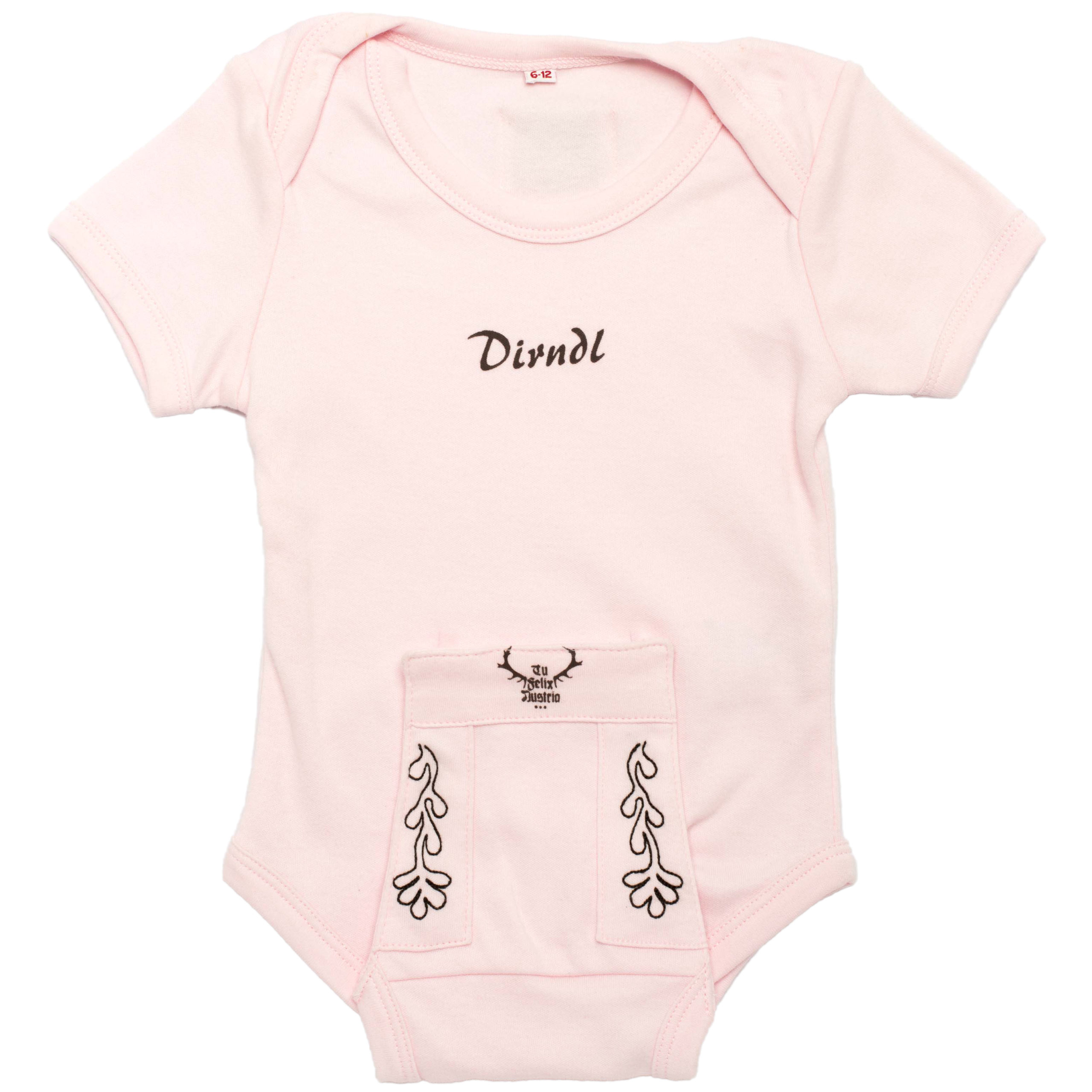 Babybody "Dirndl" - rosa