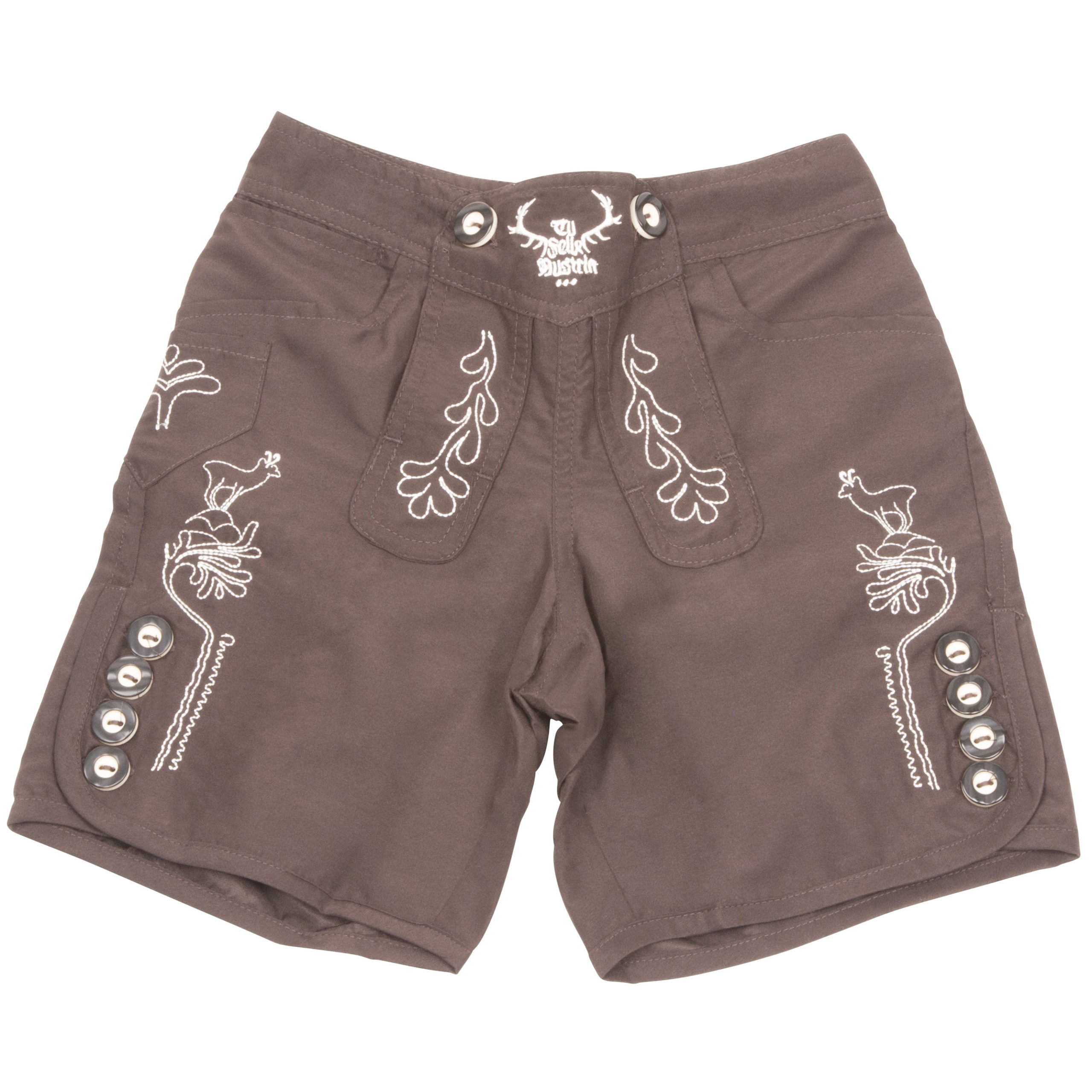 Kinder Freizeitlederhose - braun